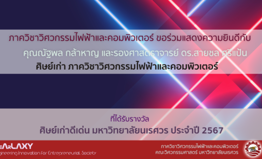 ศิษย์เก่าดีเด่น ของมหาวิทยาลัยนเรศวร ปี พ.ศ.2567